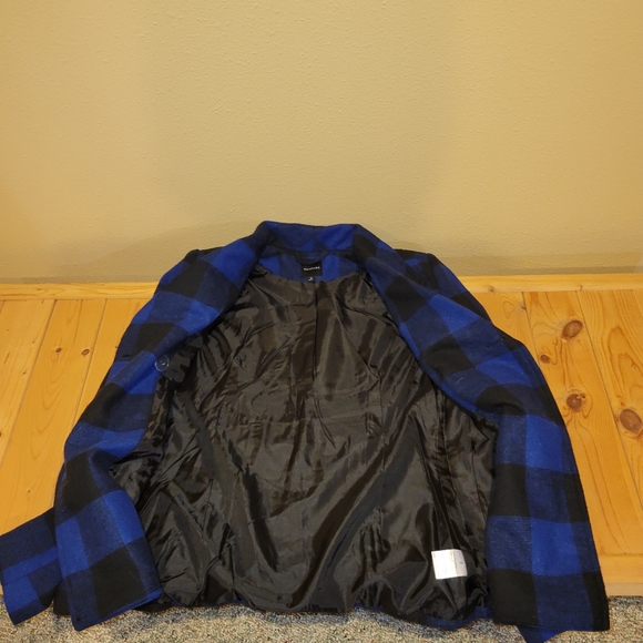 Rampage plaid pea coat - Picture 4 of 7